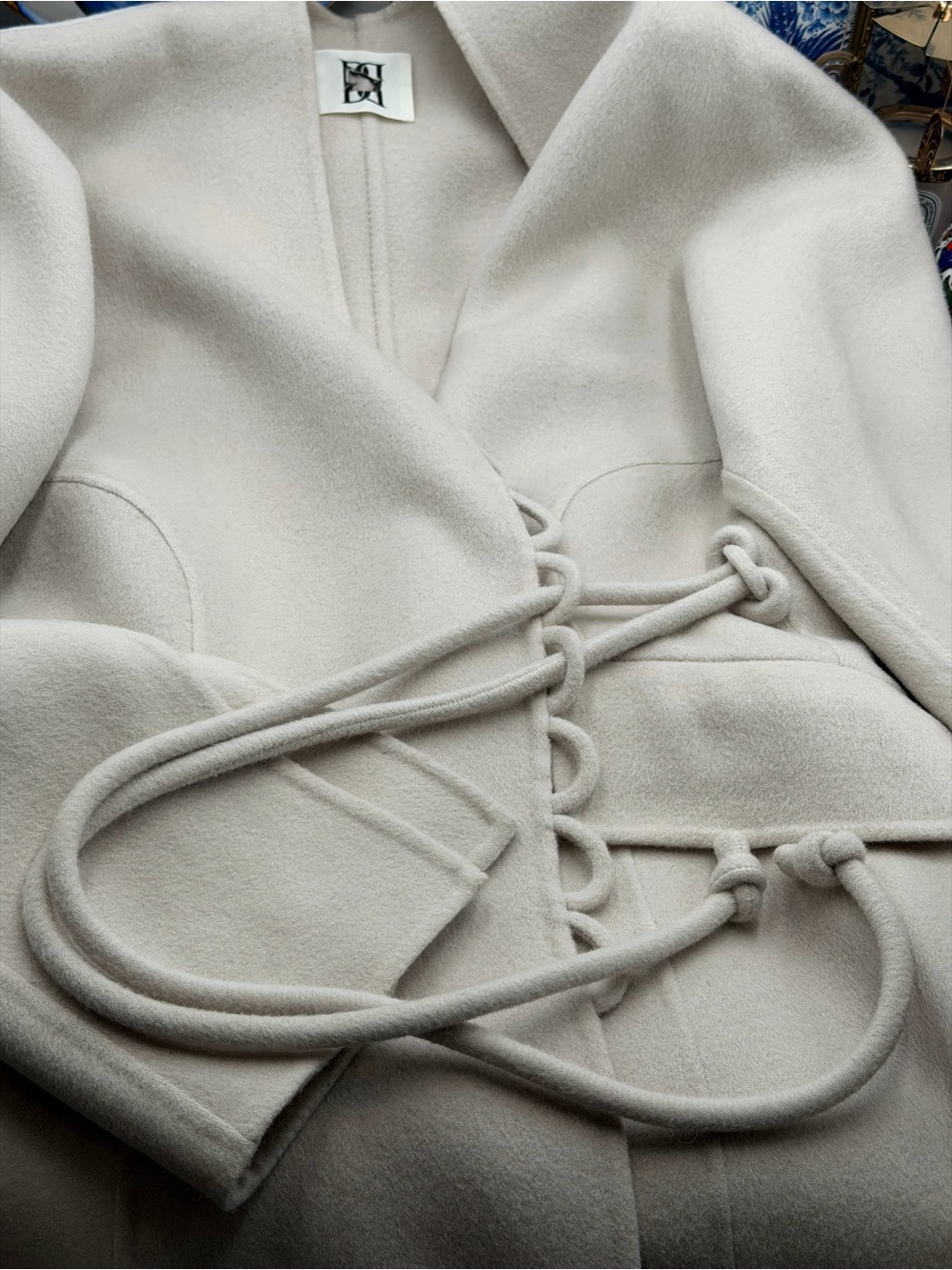 🆕 BY MALENE BIRGER 🧿 NWOT Lalou Wool Blazer, Cream - Sz EU 36 / Small - Picture 15 of 16